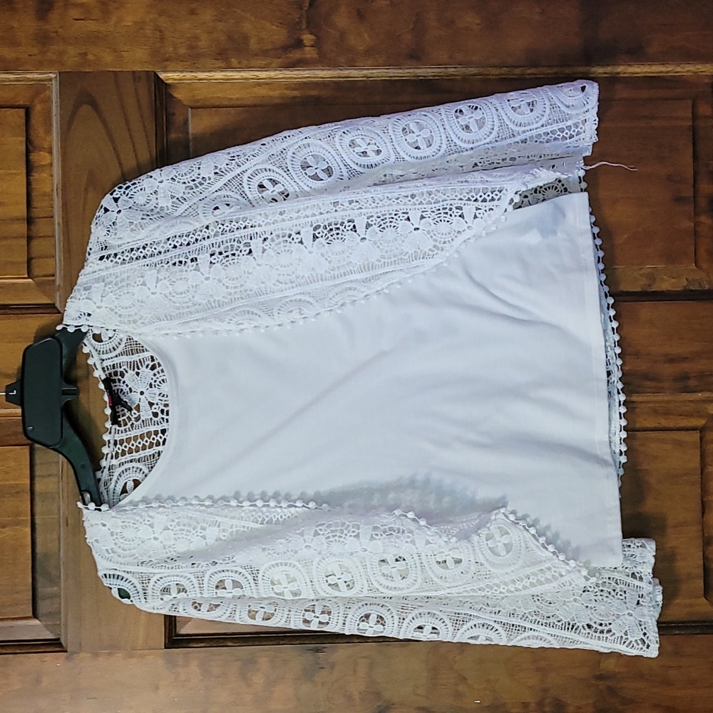 White lace top